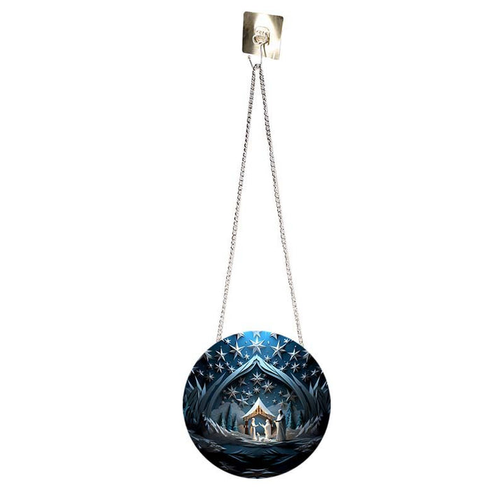 Christianartworkshop Blue Series 10 Styles Nativity Festive Decor Hanging Ornaments D - image 4