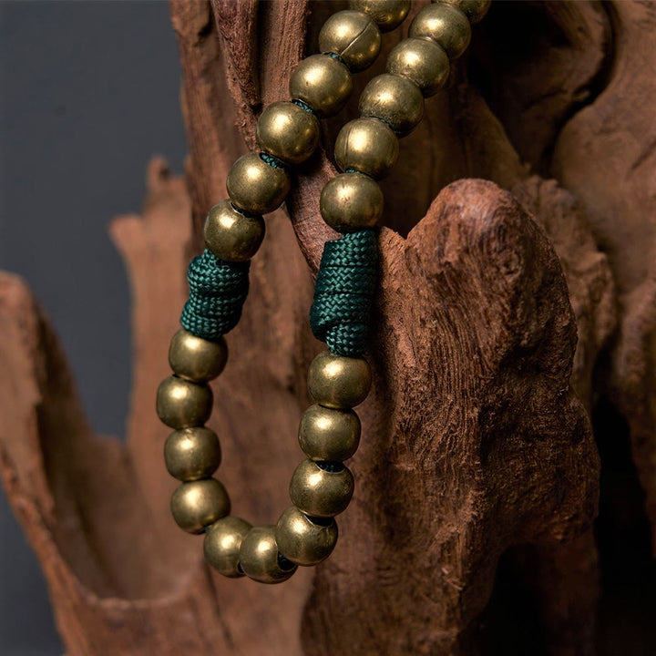 Christianartworkshop Crucifix of 10 mm Round Bronze Acrylic Paracord Rosary - image 3