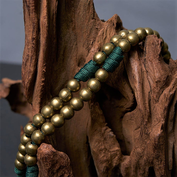 Christianartworkshop Crucifix of 10 mm Round Bronze Acrylic Paracord Rosary - image 5