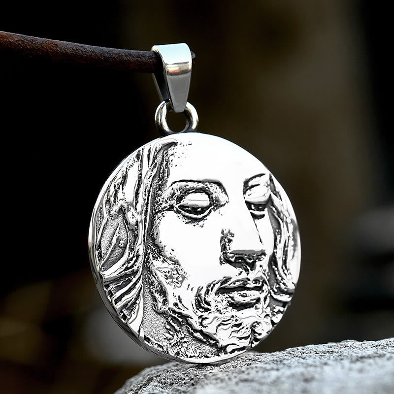 Christianartworkshop Classic Style Crafted God Bless You Jesus Pendant Necklace - image 2