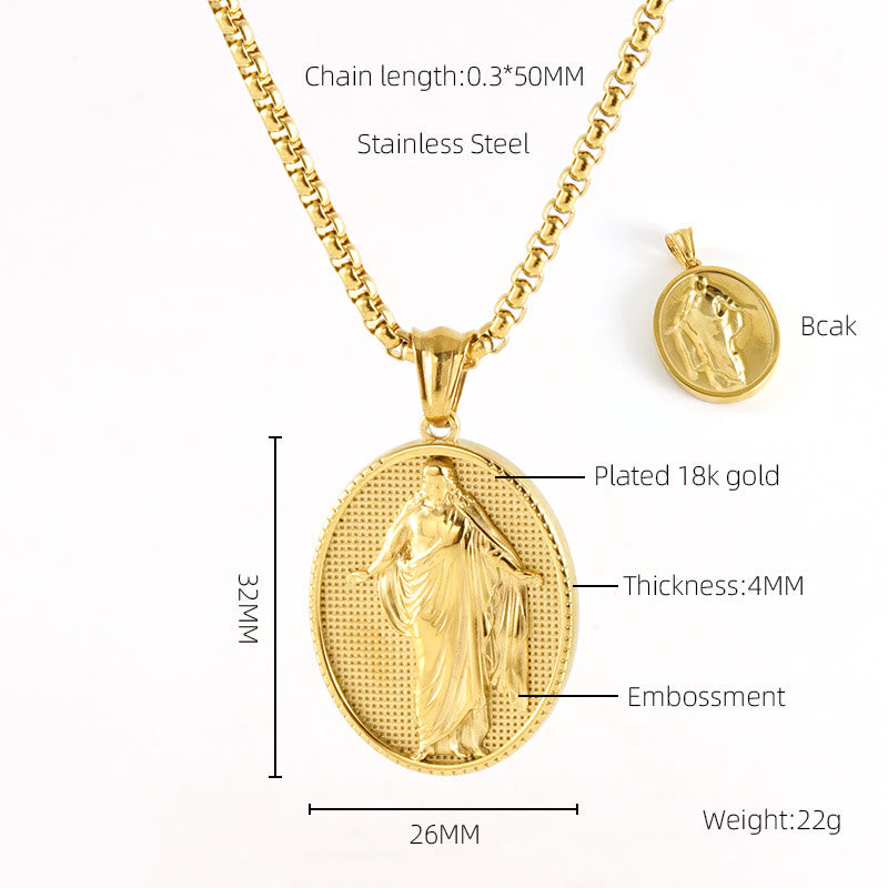 Christianartworkshop 11 Retro Style Classic Icon Bless Pendant Necklace - Jesus - image 10