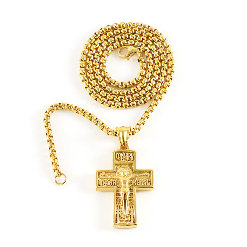Christianartworkshop 11 Retro Style Classic Icon Bless Pendant Necklace - Orthodox Crucifix - image 14