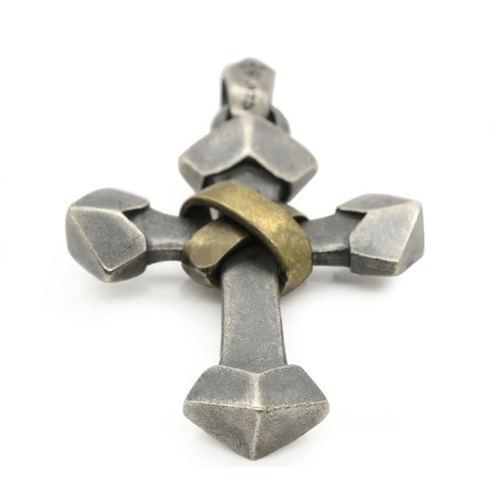 Christianartworkshop 925 Sterling Silver Retro Style Heavy Metal Cross Pendant Necklace - image 6