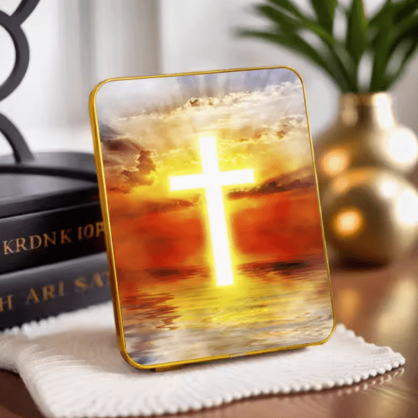 Christianartworkshop Modern Style Multi-options Cross Decorative Painting Desktop Ornaments - Style 3 - image 3