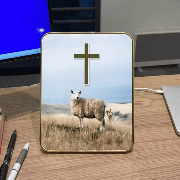Christianartworkshop Modern Style Multi-options Cross Decorative Painting Desktop Ornaments - Style 1 - image 1