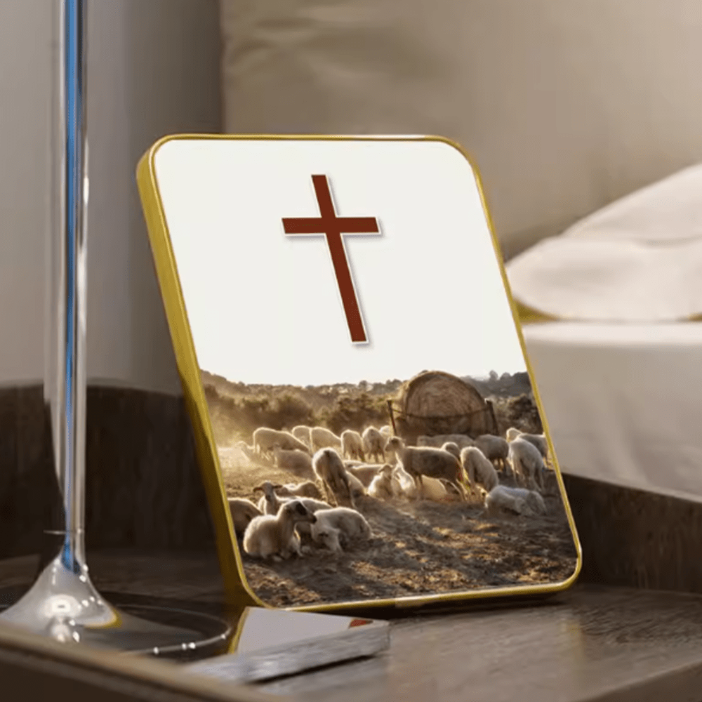 Christianartworkshop Modern Style Multi-options Cross Decorative Painting Desktop Ornaments - Style 4 - image 4