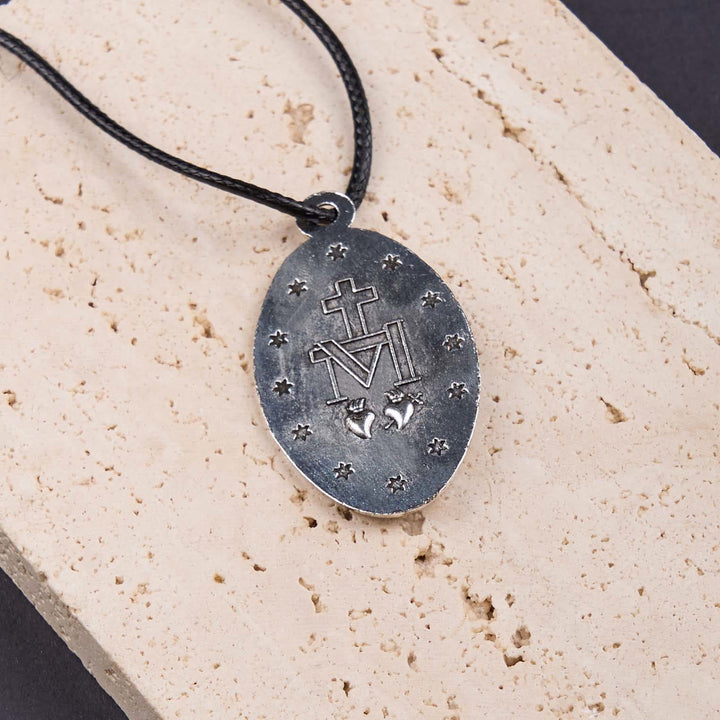 Christianartworkshop Classic Style Miraculous Medal of Our Lady Pendant Necklace - image 3