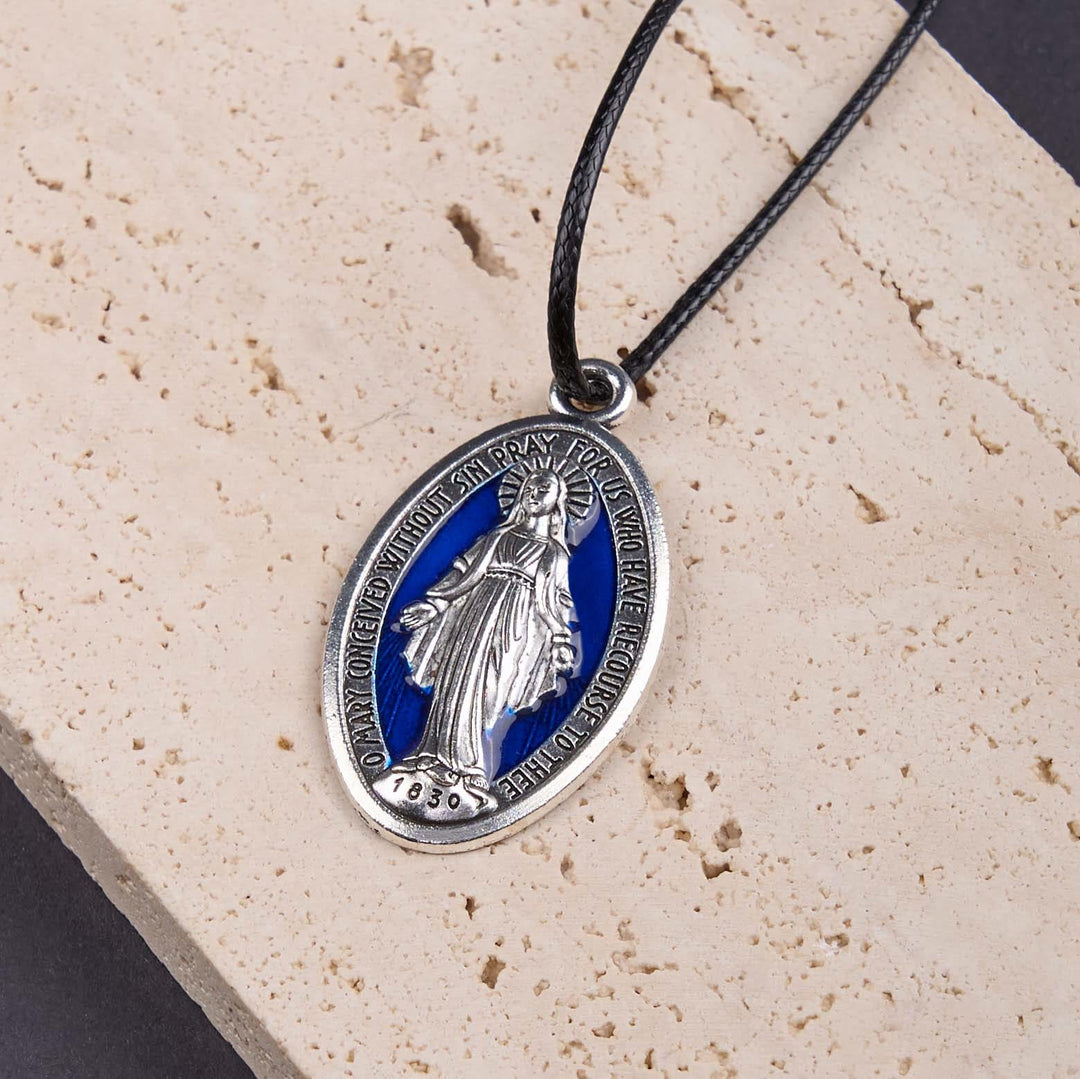 Christianartworkshop Classic Style Miraculous Medal of Our Lady Pendant Necklace - Miraculous Medal - image 1