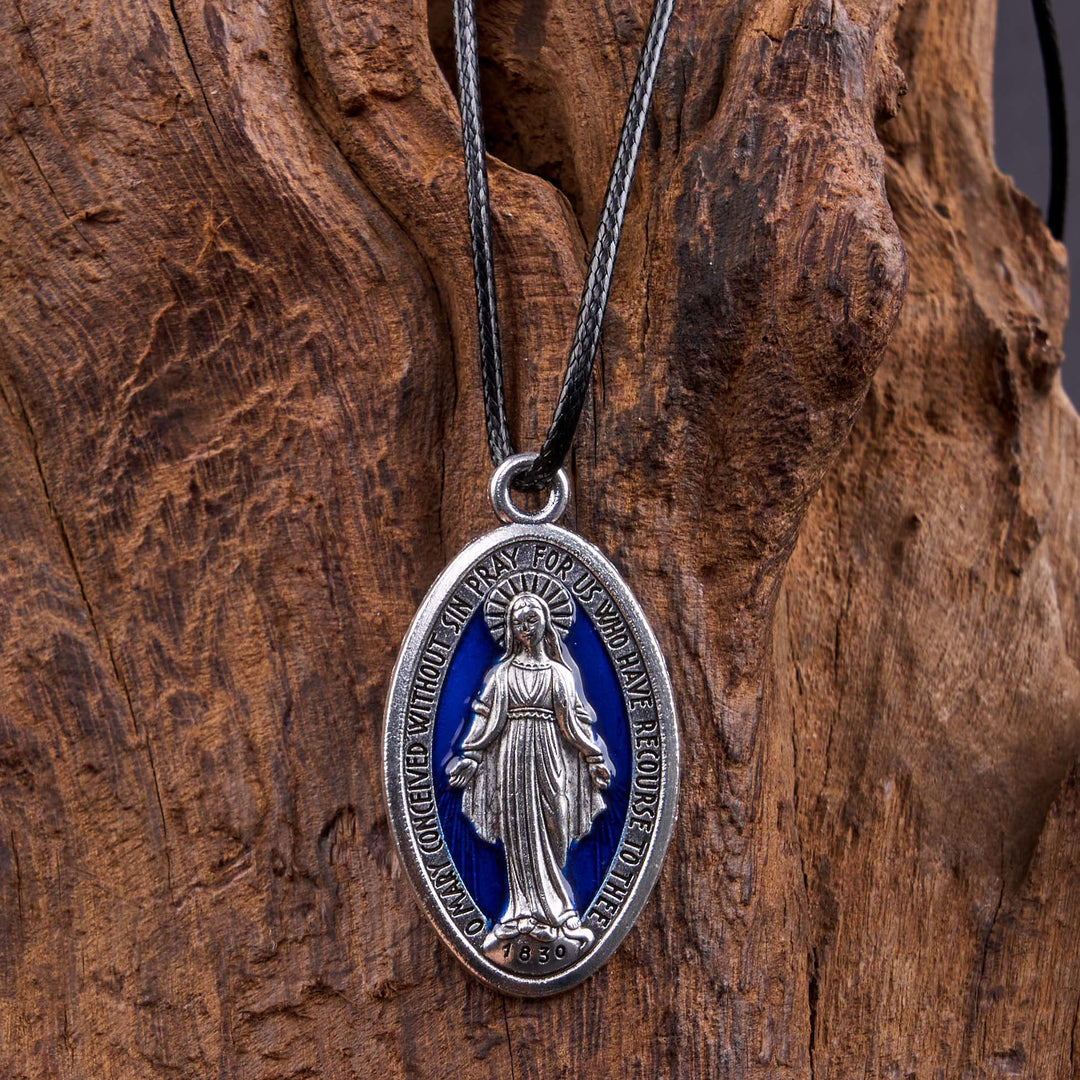 Christianartworkshop Classic Style Miraculous Medal of Our Lady Pendant Necklace - image 4