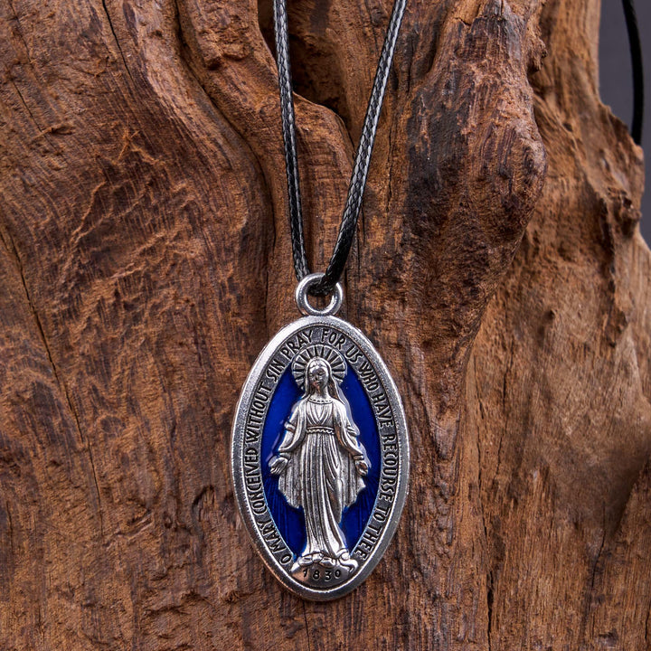 Christianartworkshop Classic Style Miraculous Medal of Our Lady Pendant Necklace - image 5