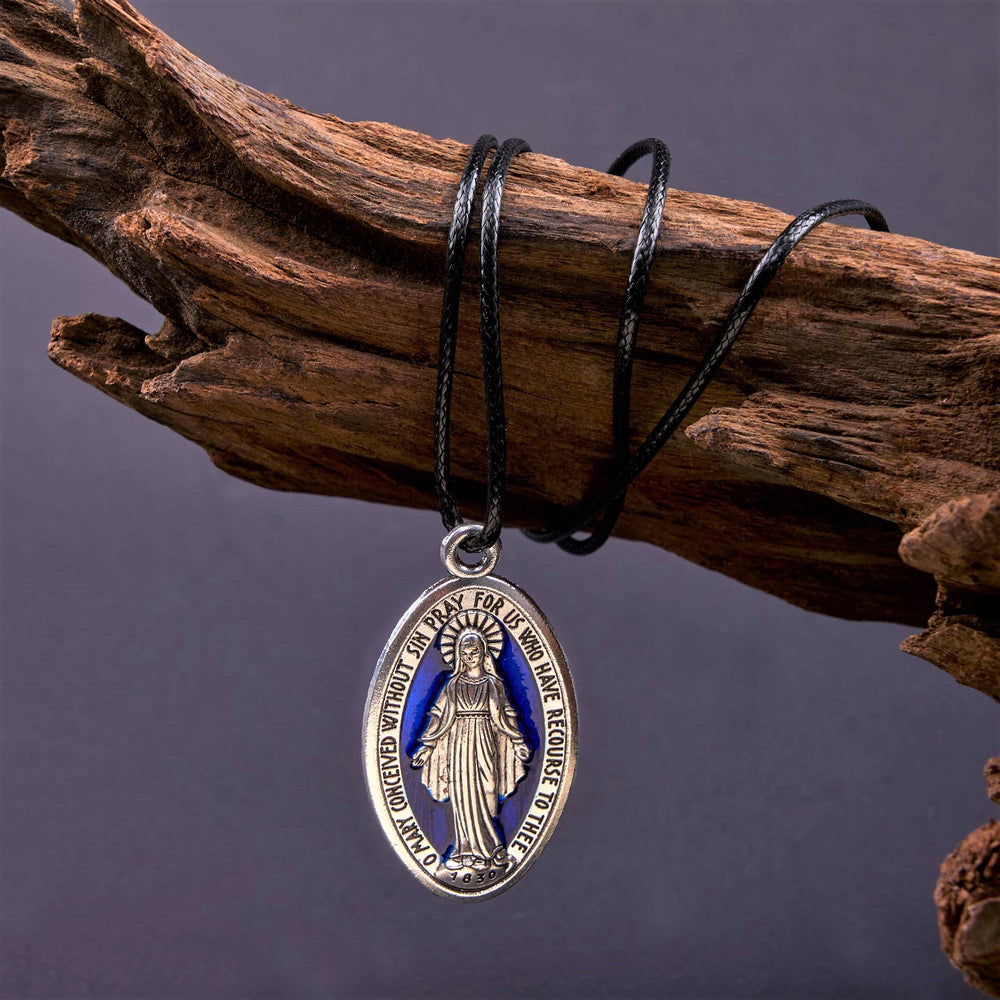 Christianartworkshop Classic Style Miraculous Medal of Our Lady Pendant Necklace - image 2