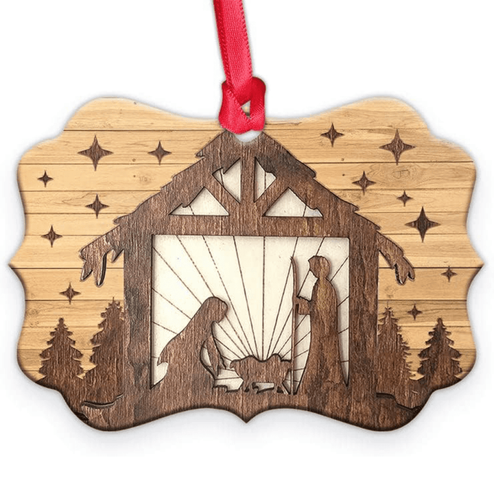 Christianartworkshop Acrylic Signs Nativity Christmas Hanging Ornaments G - image 3