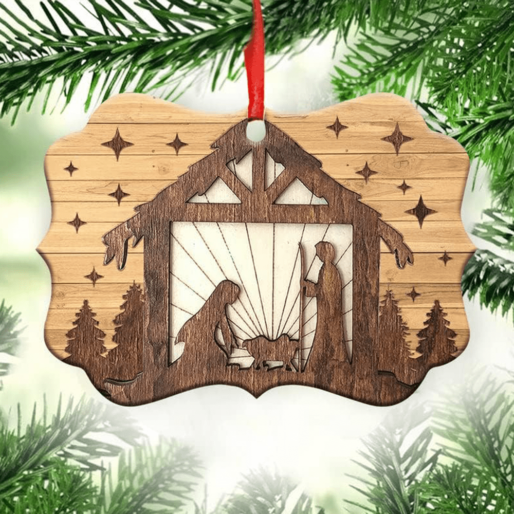 Christianartworkshop Acrylic Signs Nativity Christmas Hanging Ornaments G - image 2