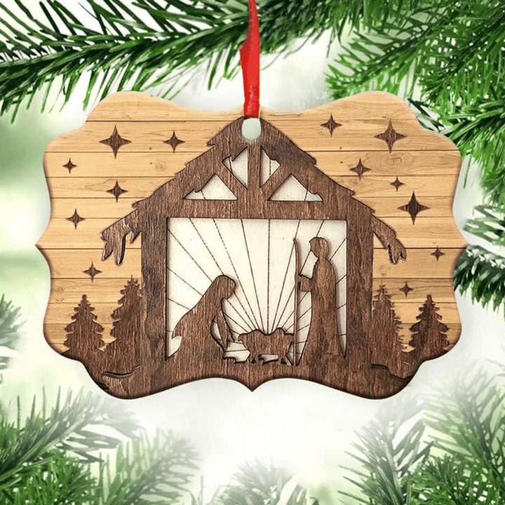 Christianartworkshop Acrylic Signs Nativity Christmas Hanging Ornaments G - image 2