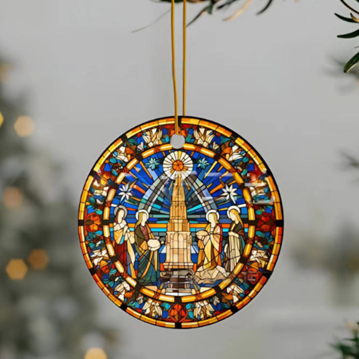 Christianartworkshop Stained Glass Styles Christian Element Hanging Ornaments C - Acrylic - image 0