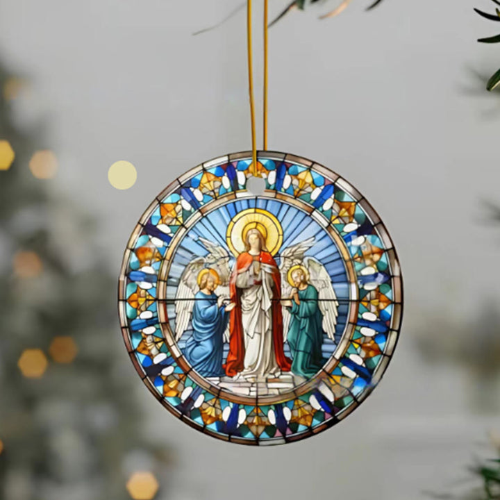 Christianartworkshop Stained Glass Styles Christian Element Hanging Ornaments D - Acrylic - image 0