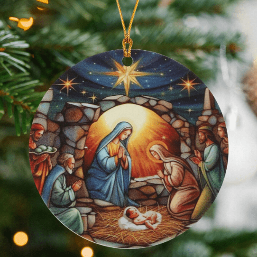 Christianartworkshop Christmas Nativity Scene Christ Decor Ornaments C - Nativity Scene - image 1