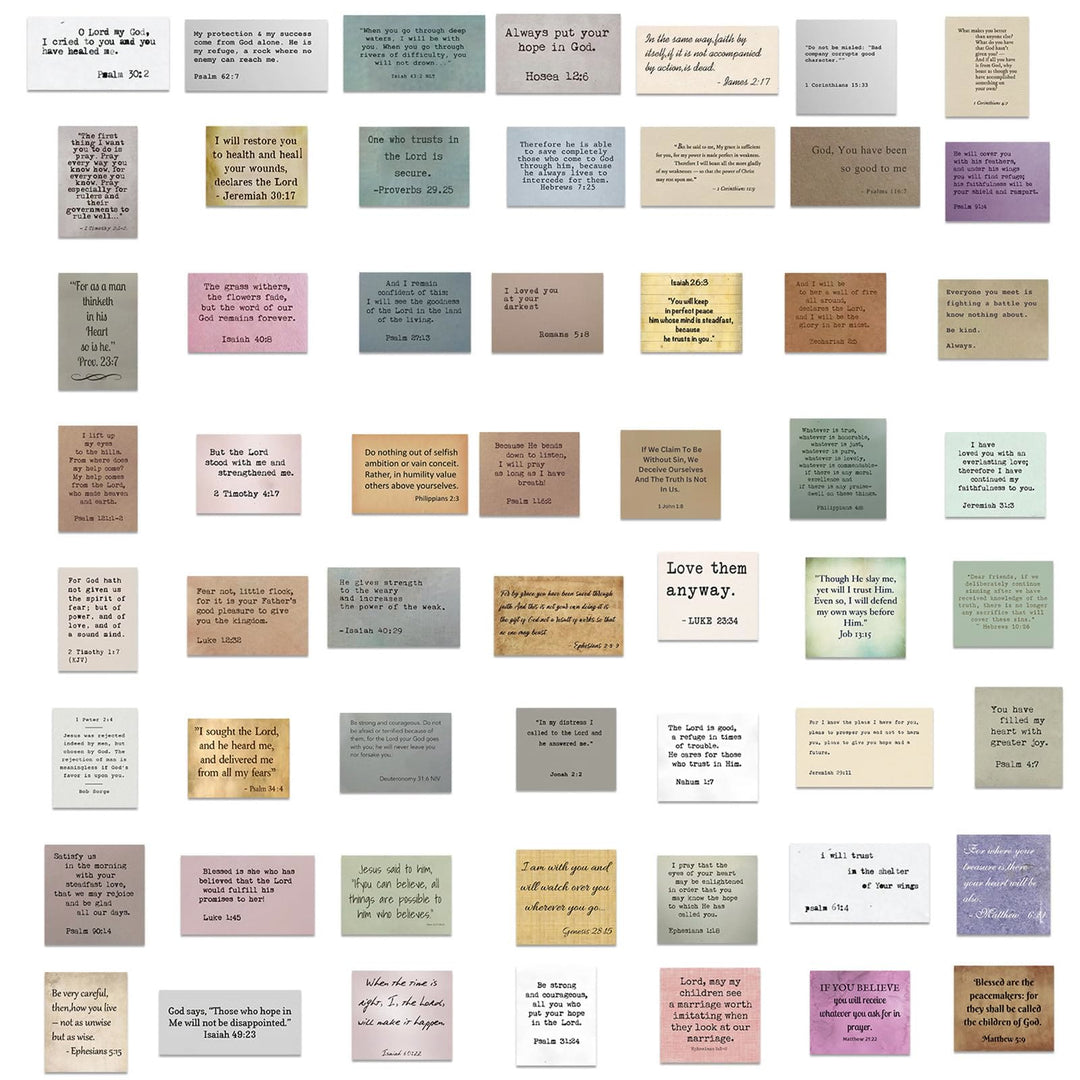 Christianartworkshop Classic Religious Bible Inspiring Quotes Blessed Faith Stickers - image 5