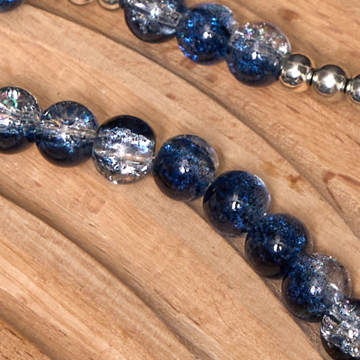 Christianartworkshop Classic Style St. Benedict Medal & Crucifix Blue Acrylic Rosary/Bracelet - image 9