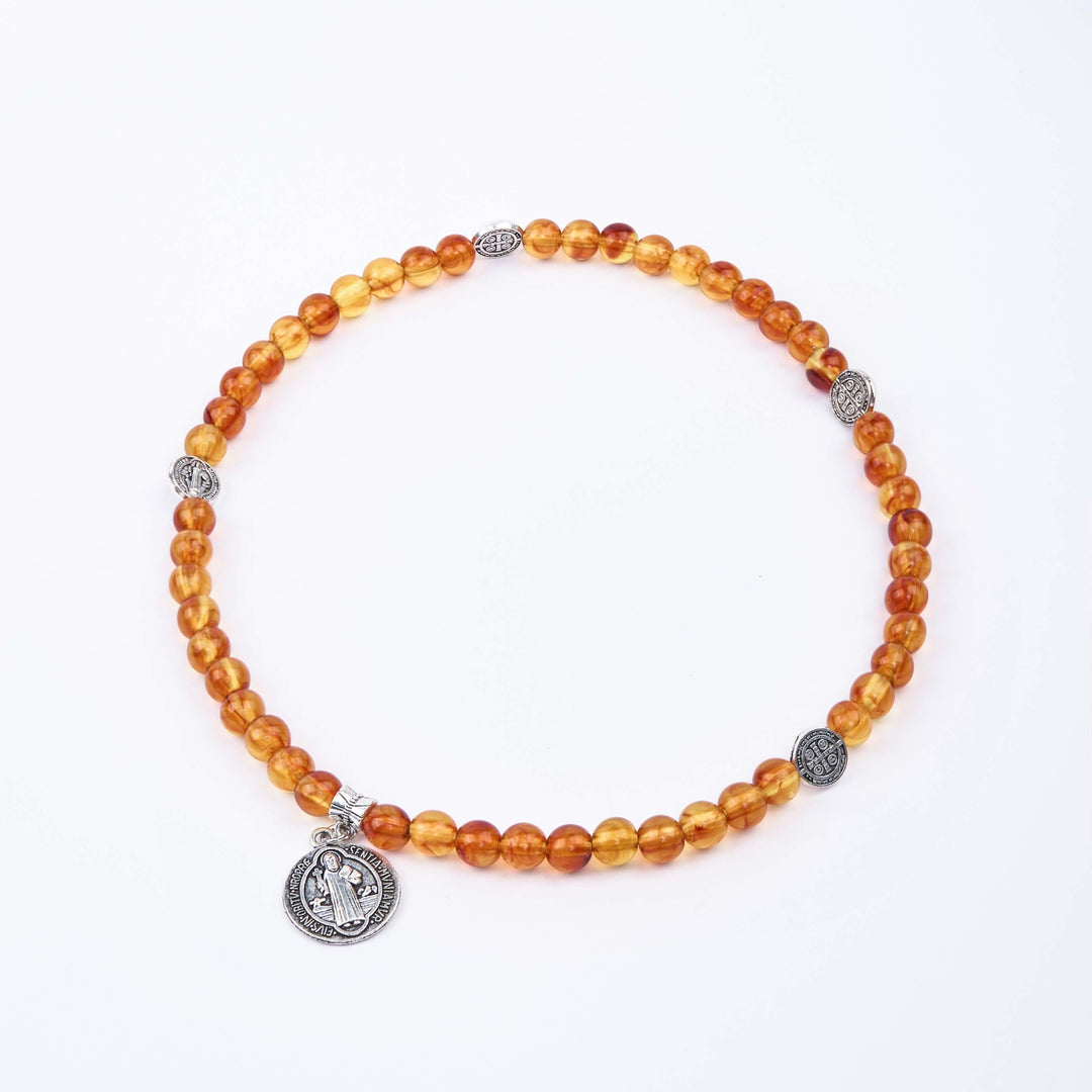 Christianartworkshop Classic Style St. Benedict Medal Rosary Bracelet - image 7