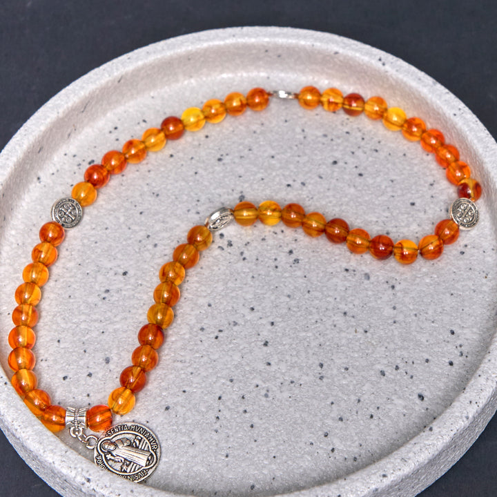 Christianartworkshop Classic Style St. Benedict Medal Rosary Bracelet - image 3