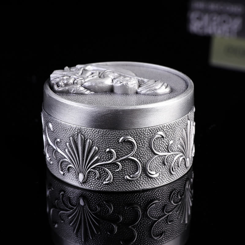 Christianartworkshop Classic Retro Style Crafted Madonna and Child Zinc Alloy Storage Box - image 2