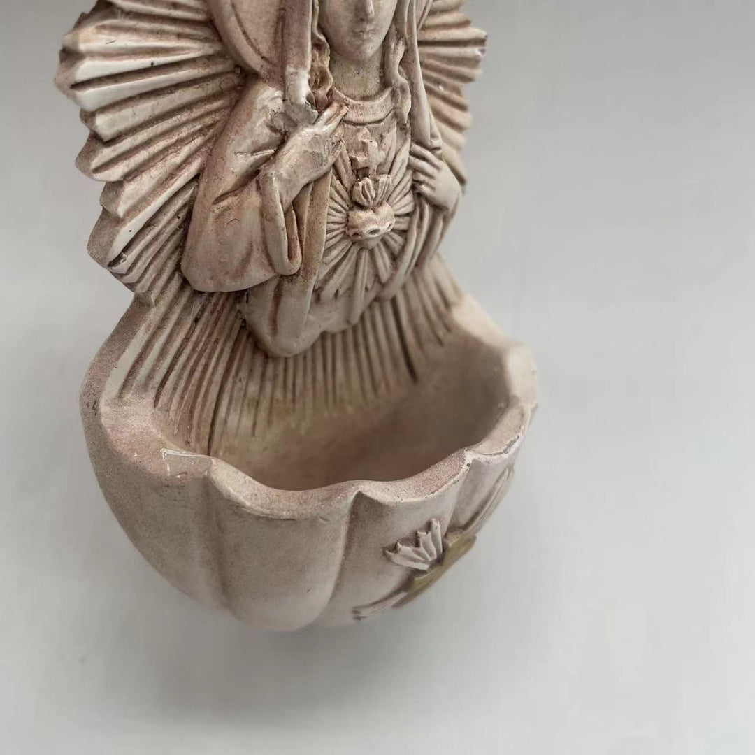 Christianartworkshop Retro Sculptural Style Immaculate Heart of Mary Resin Storage Box - image 5