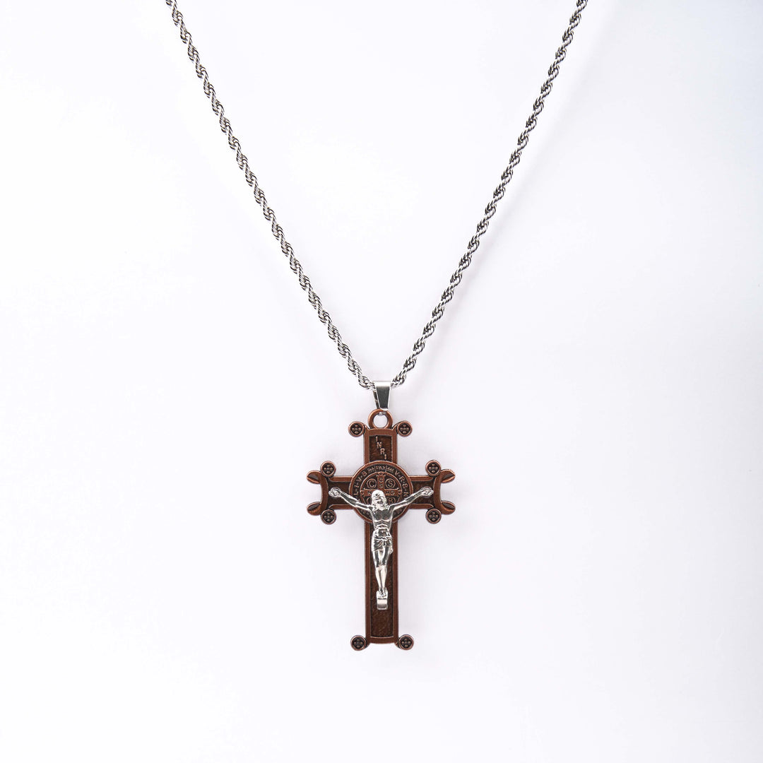 Christianartworkshop Classic Style St. Benedict Cross Pendant Exquisite Protective Amulet Necklace - image 12