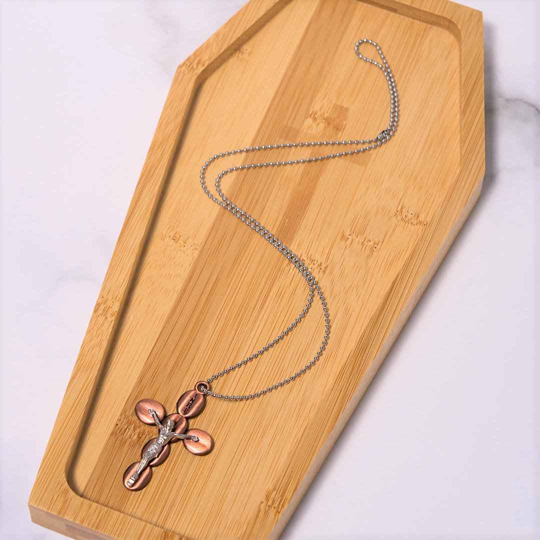 Christianartworkshop Simple Style Crucifx Protective Religion Amulet Pendant Necklace - image 9