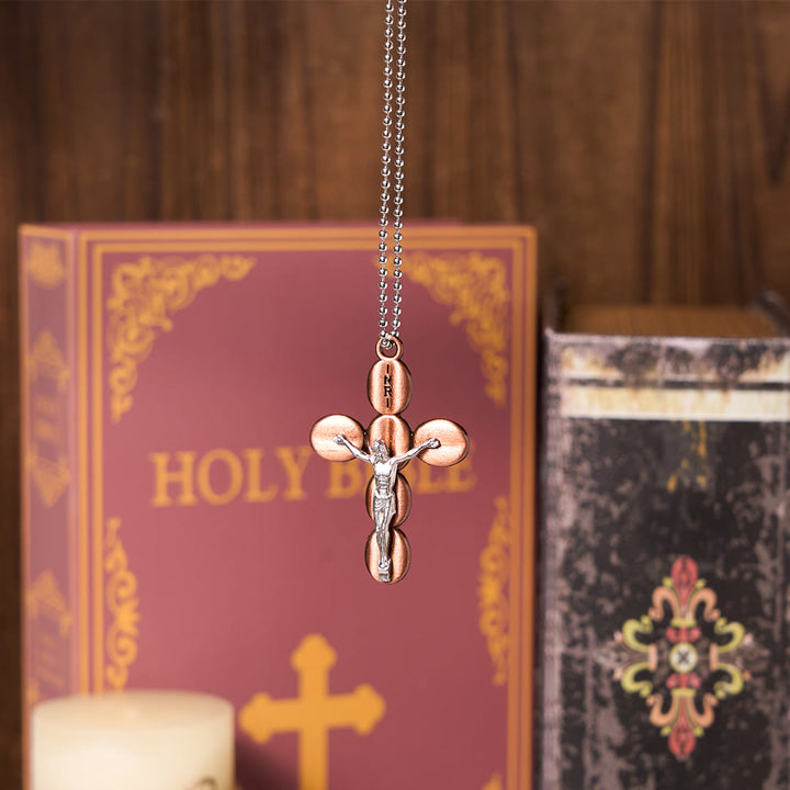 Christianartworkshop Simple Style Crucifx Protective Religion Amulet Pendant Necklace - image 6