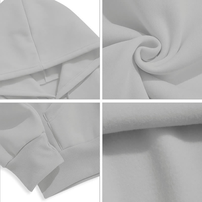 Christianartworkshop Classic Style Sacred Cross Emblem Floral Vines Fleece Lined Polyester Hoodie - image 34