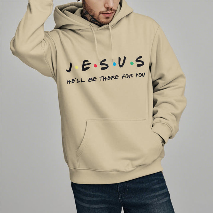 Christianartworkshop Modern Style Jesus He'll Be There For You Fleece Lined Polyester Hoodie - image 14