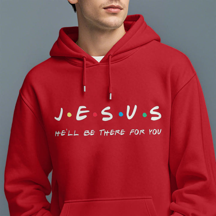 Christianartworkshop Modern Style Jesus He'll Be There For You Fleece Lined Polyester Hoodie - image 39