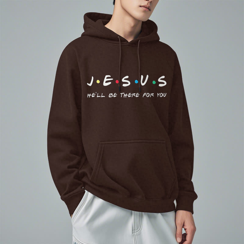 Christianartworkshop Modern Style Jesus He'll Be There For You Fleece Lined Polyester Hoodie - image 19