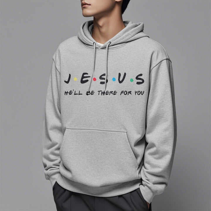 Christianartworkshop Modern Style Jesus He'll Be There For You Fleece Lined Polyester Hoodie - image 34
