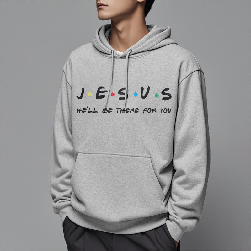 Christianartworkshop Modern Style Jesus He'll Be There For You Fleece Lined Polyester Hoodie - image 33