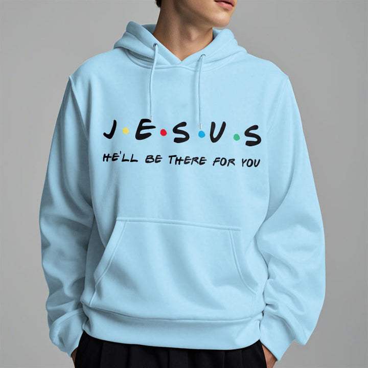 Christianartworkshop Modern Style Jesus He'll Be There For You Fleece Lined Polyester Hoodie - image 29