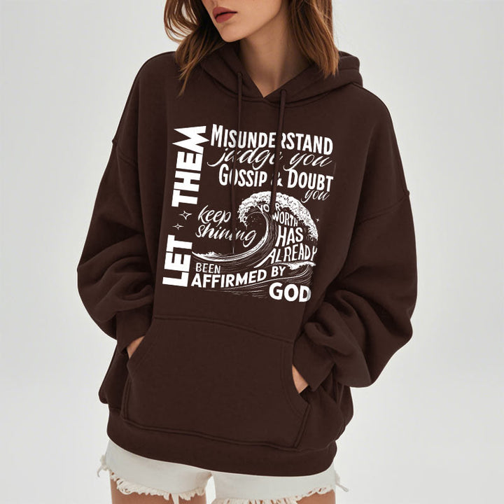 Christianartworkshop Modern Style Affirmed By God Fleece Lined Polyester Hoodie - image 19
