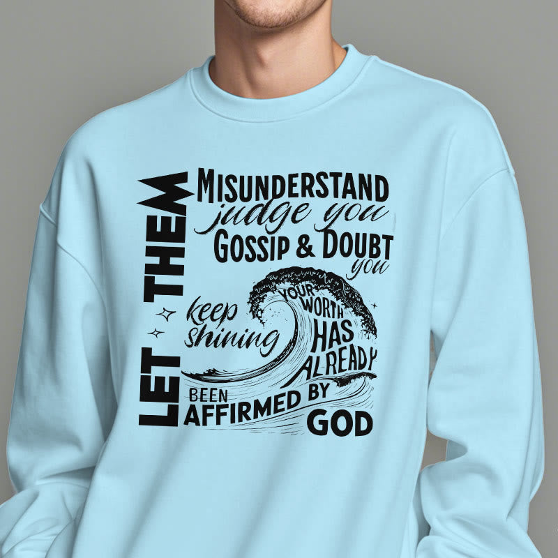 Christianartworkshop Modern Style Affirmed By God Fleece Lined Polyester Sweatshirt - image 28