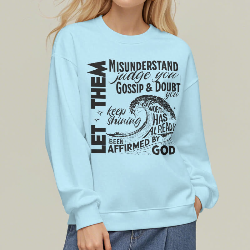 Christianartworkshop Modern Style Affirmed By God Fleece Lined Polyester Sweatshirt - image 29