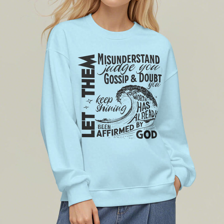 Christianartworkshop Modern Style Affirmed By God Fleece Lined Polyester Sweatshirt - image 29