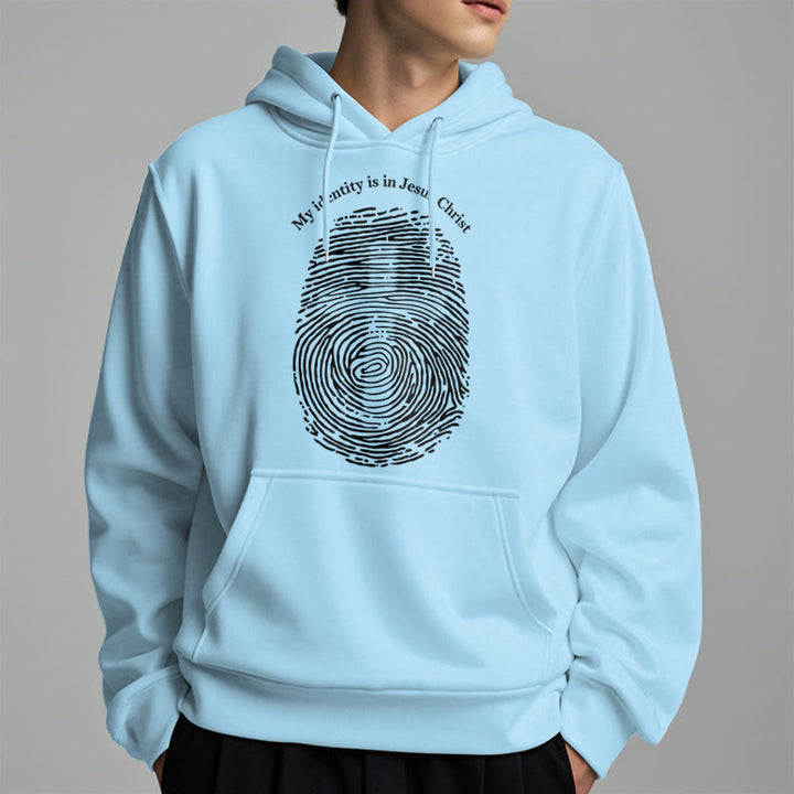 Christianartworkshop Classic Style My Identity Is In Jesus Christ Cross Fleece Lined Polyester Hoodie - image 29