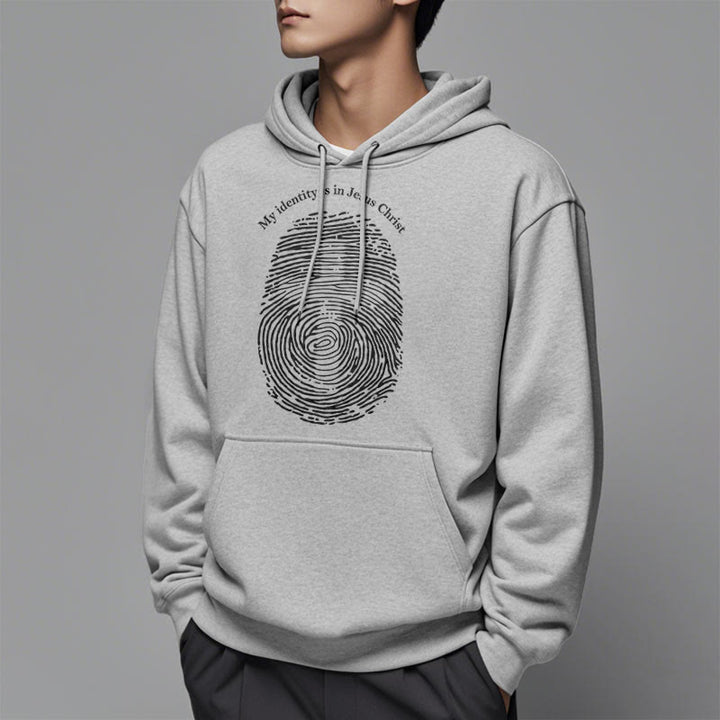 Christianartworkshop Classic Style My Identity Is In Jesus Christ Cross Fleece Lined Polyester Hoodie - image 33