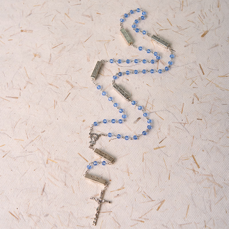 Christianartworkshop The Mysteries Rosary Engraved Mystery Bar - image 13