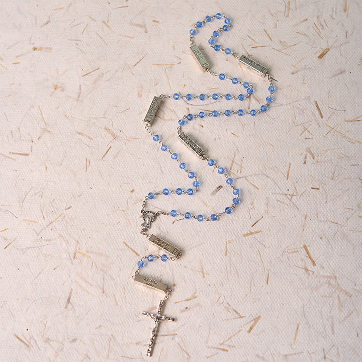 Christianartworkshop The Mysteries Rosary Engraved Mystery Bar - image 13