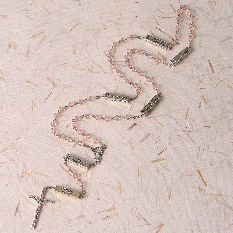 Christianartworkshop The Mysteries Rosary Engraved Mystery Bar - image 6