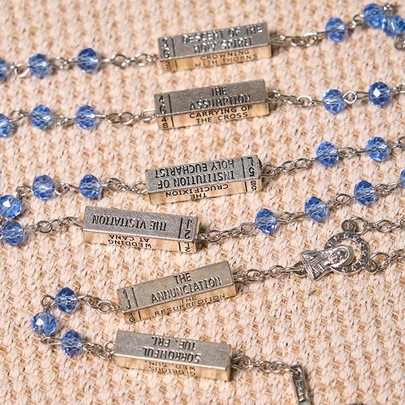 Christianartworkshop The Mysteries Rosary Engraved Mystery Bar - image 4