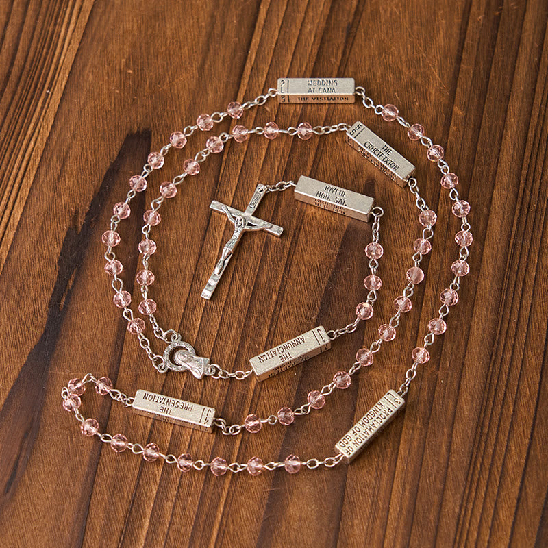 Christianartworkshop The Mysteries Rosary Engraved Mystery Bar - image 10