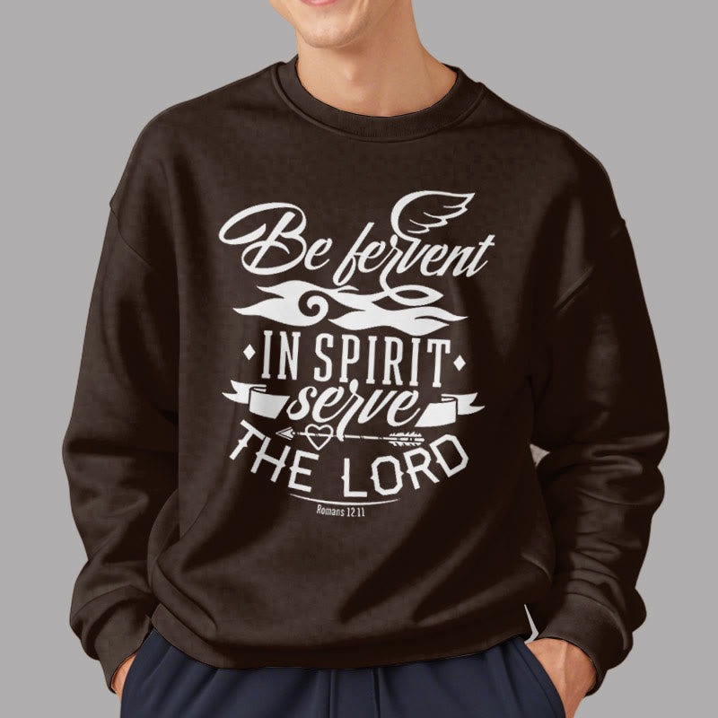 Christianartworkshop Modern Style Be Fervent In Spirit Fleece Lined Polyester Sweatshirt - image 19