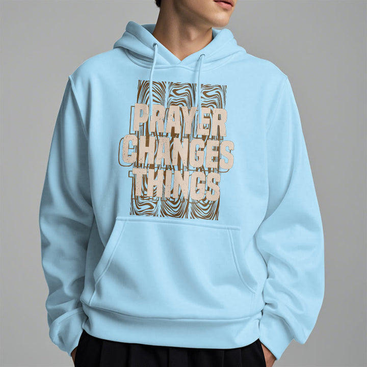 Christianartworkshop Modern Style Prayer Changes Things Fleece Lined Polyester Hoodie - image 29